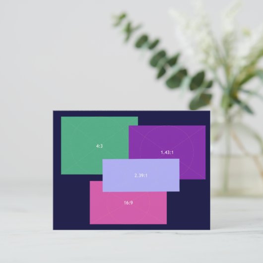 Kleurblokken voor beeldverhouding briefkaart (Staand voorkant)