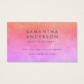 Kleurblokken waterverf visitekaartje (Achterkant)