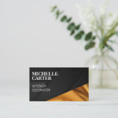 Kleurbloklijnen | Gouden Zijde Visitekaartje (Staand voorkant)