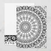 Kleurboek, antistress in het boek feestdagenkaart (Voorkant / Achterkant)