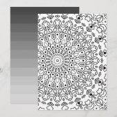 Kleurboek, antistress in het boek feestdagenkaart (Voorkant / Achterkant)