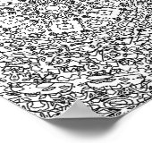 Kleurboek, antistress in het boek poster (Hoek)