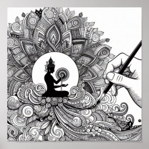 Kleurboek Cadeaus - Kleurder Kunstenaar Schilder Poster