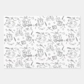 Kleurboek Classic Christmas Speelgoed Land Inpakpapier Vel (Voorkant 2)