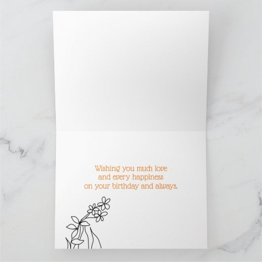 Kleurboek Happy Birthday Kaart Custom Name (Binnen)