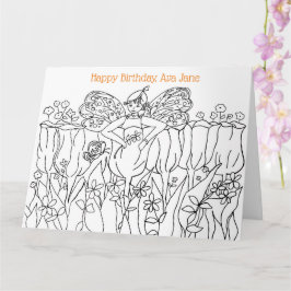 Kleurboek Happy Birthday Kaart Custom Name
