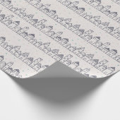 Kleurboek kerstdorp in de sneeuw cadeaupapier (Hoek)