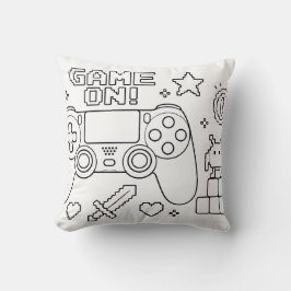 Kleurboek Kussen voor Gamers | Kinderkamer Decorat