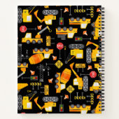 Kleurboek met waterverf constructievoertuigen voor notitieboek (Achterkant)