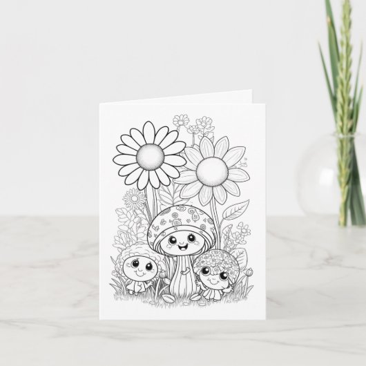 Kleurboek Moederdag voor kinderen Kaart (Voorkant)