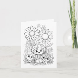 Kleurboek Moederdag voor kinderen Kaart