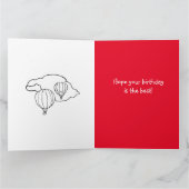 Kleurboek Verjaardag Kaart Hete Luchtballonnen (Binnen)
