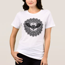 Kleurboek Vleermuis Mandala Tri-Blend Shirt