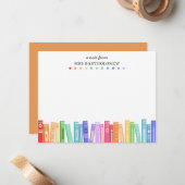 Kleurboeken van de Regenboog Aangepast Onderwijs L Notitiekaartje (Voorkant / Achterkant in situ)