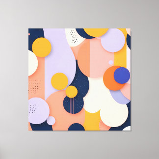 kleurbolfusie canvas afdruk