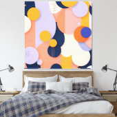 kleurbolfusie canvas afdruk (Insitu (Slaapkamer))