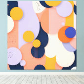 kleurbolfusie canvas afdruk (Insitu (Houten vloer))