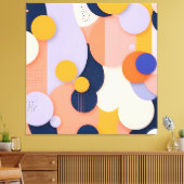 kleurbolfusie canvas afdruk (Insitu (Woonkamer))