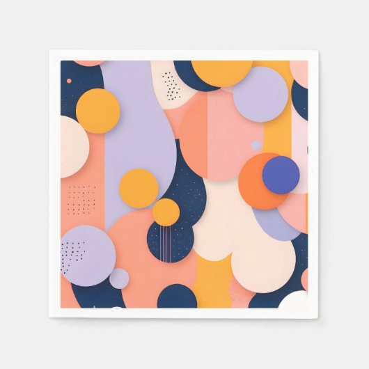 kleurbolfusie servet (Voorkant)