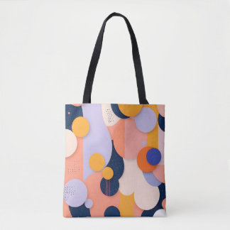 kleurbolfusie tote bag