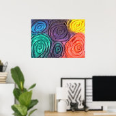 Kleurbollen klein poster (Thuiskantoor)