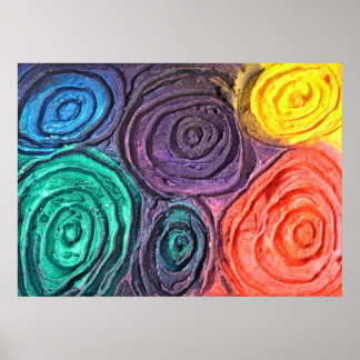 Kleurbollen klein poster