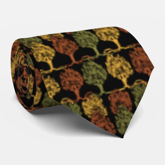 Kleurbomen voor herfst stropdas (Opgerold)