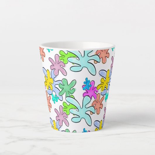 kleurbreuk latte mok (Voorkant)