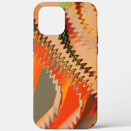 Kleurbreuk met zigzag- of golfeffect Case-Mate iPhone case (Achterkant)