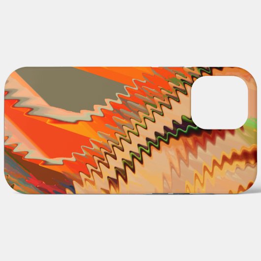Kleurbreuk met zigzag- of golfeffect Case-Mate iPhone case (Achterkant (horizontaal))