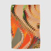 Kleurbreuk met zigzag- of golfeffect golfhanddoek (Voorkant)