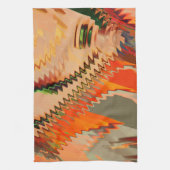 Kleurbreuk met zigzag- of golfeffect theedoek (Verticaal)