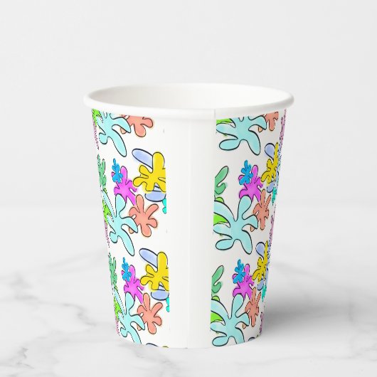 kleurbreuk papieren bekers (Rechts)