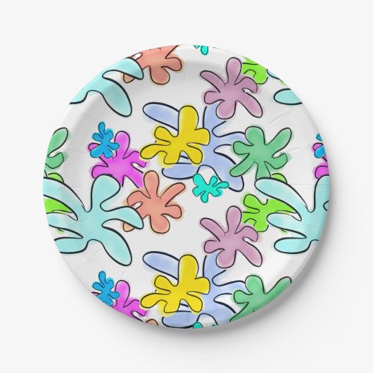 kleurbreuk papieren bordje (Voorkant)