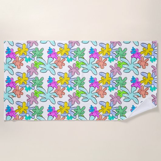 kleurbreuk strandlaken (Voorkant)