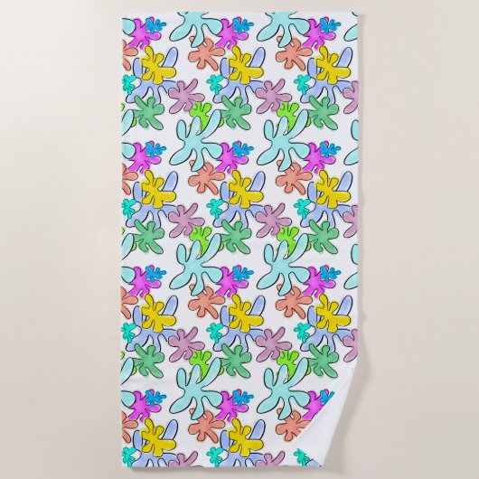 kleurbreuk strandlaken (Voorkant)