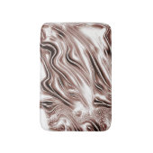 Kleurbruine lange golvende sporen tegen witte acht badmat (Voorkant Verticaal)