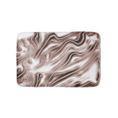 Kleurbruine lange golvende sporen tegen witte acht badmat (Voorkant)