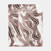 Kleurbruine lange golvende sporen tegen witte acht fleece deken (Voorkant)