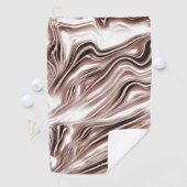 Kleurbruine lange golvende sporen tegen witte acht golfhanddoek (Insitu)