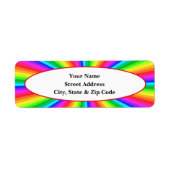 Kleurburst Retouradreslabels Etiket (Voorkant)