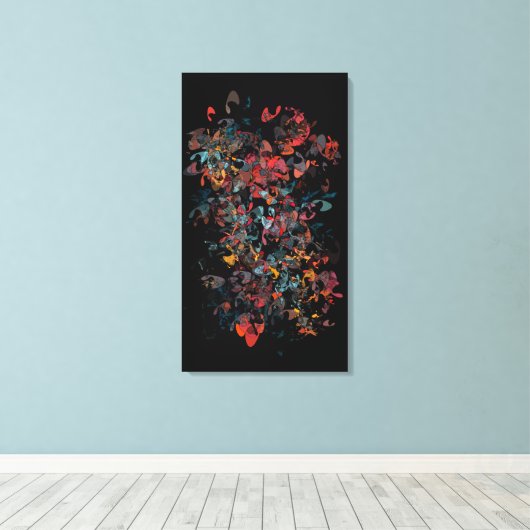 Kleurcellen Canvas Afdruk (Insitu (Houten vloer))