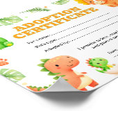 Kleurcertificaat voor het adopteren van een huisdi poster (Hoek)
