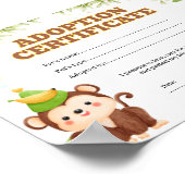 Kleurcertificaat voor het adopteren van een huisdi poster (Hoek)
