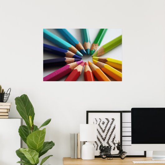 Kleurcirkel Poster (Thuiskantoor)