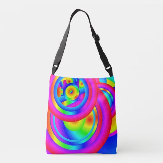 Kleurcirkels Crossbody Tas (Achterkant)