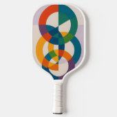 Kleurcirkels in harmonie pickleball paddle (Achterkant)