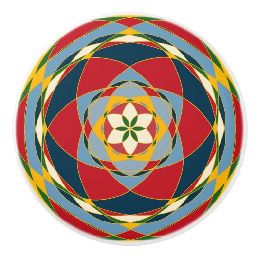 Kleurcirkels Keramische Knop (Voorkant)