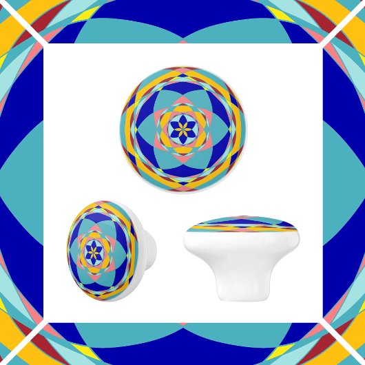 Kleurcirkels Keramische Knop