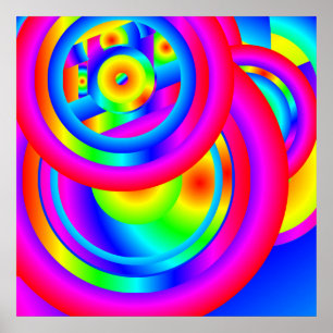 Kleurcirkels Poster